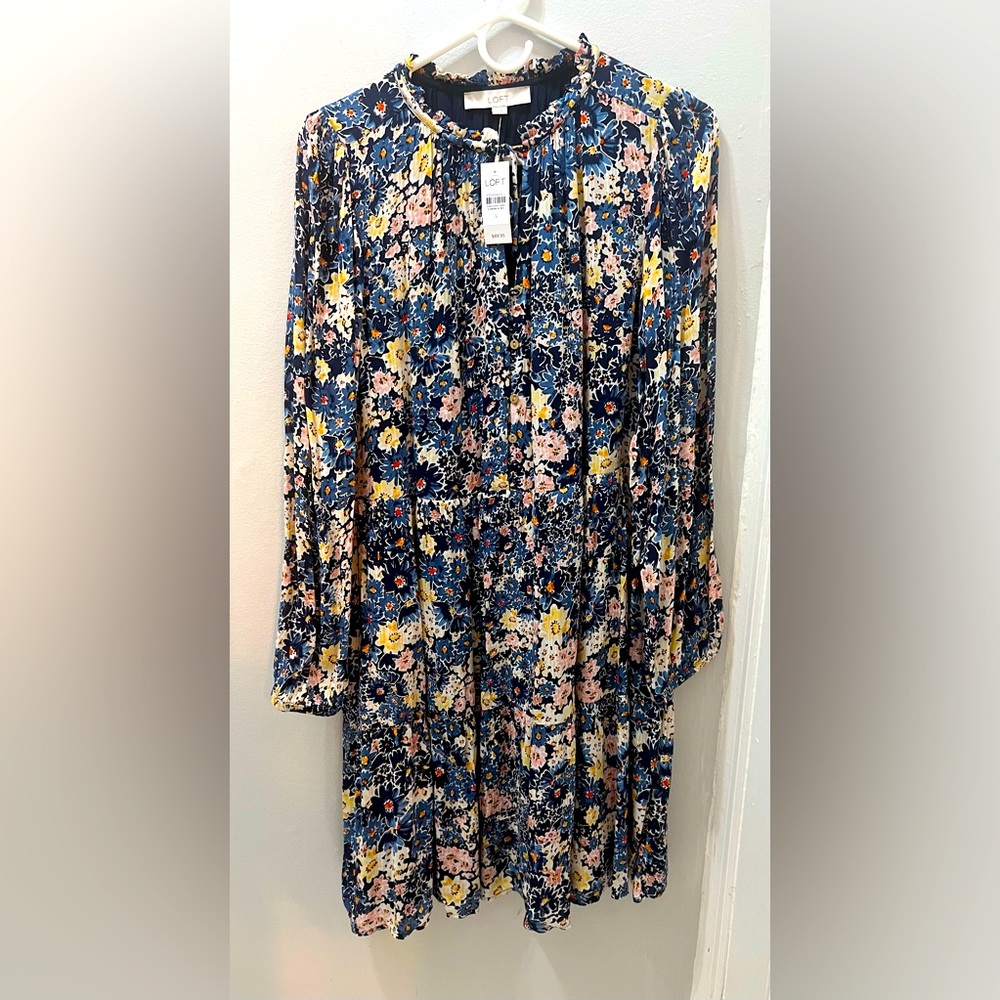 NWT Loft Floral Long Sleeve Dress